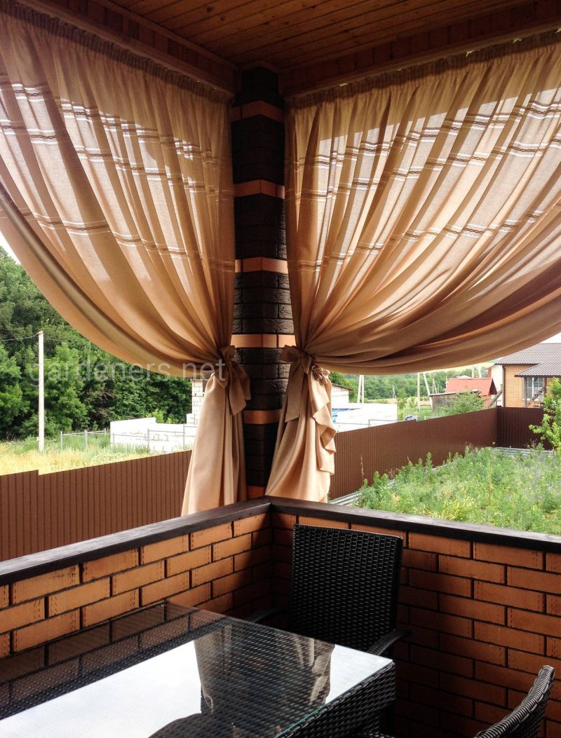 Curtains for the veranda