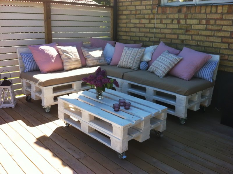 From pallets furniture