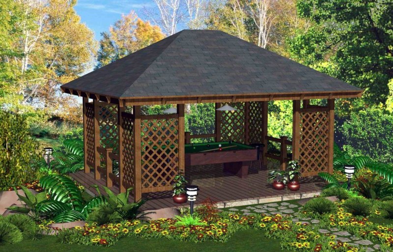 Garden arbors for a summer residence