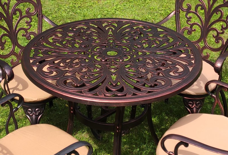 Forged garden furniture