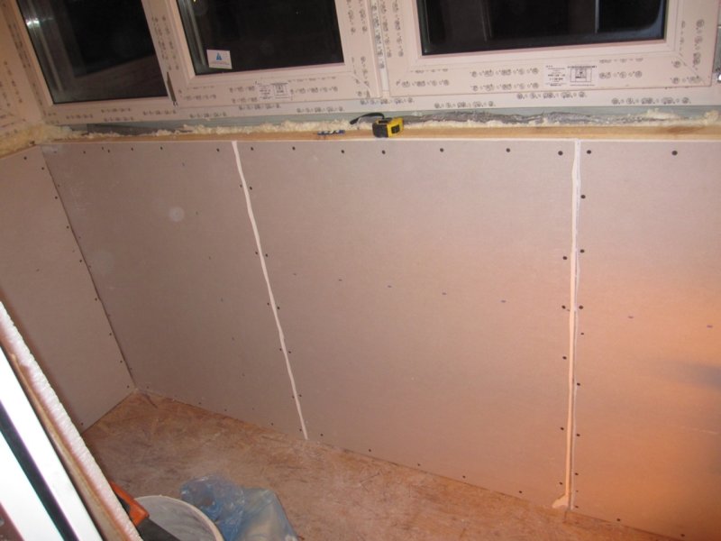 Insulation of the loggia with foam