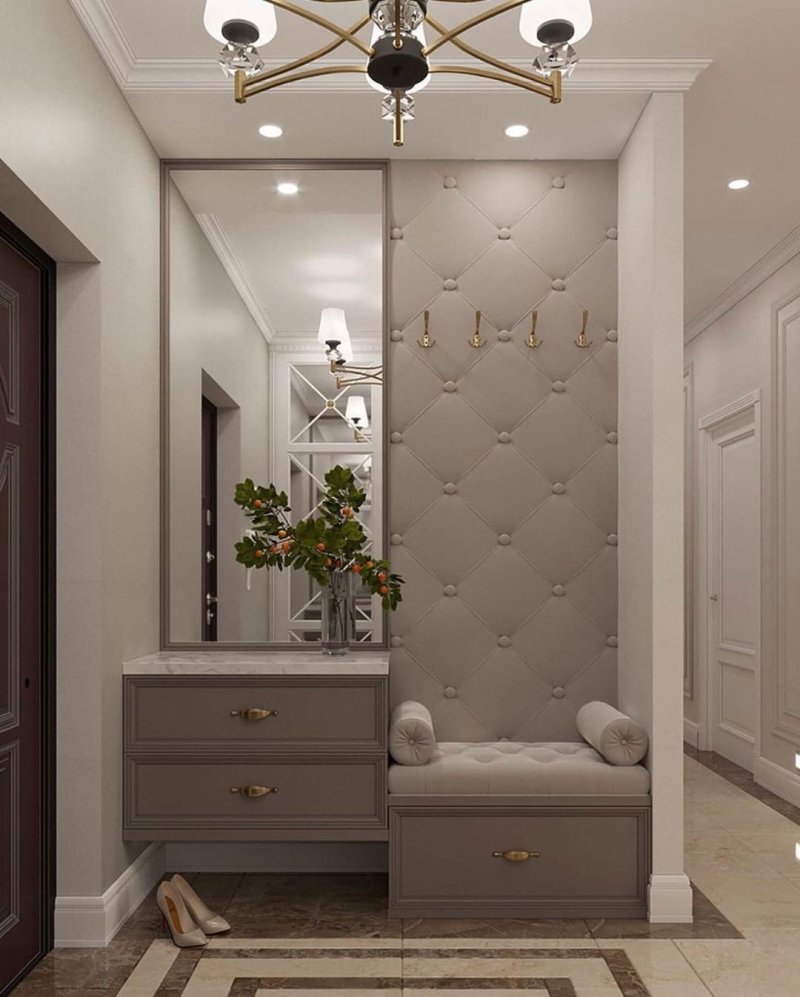 Stylish hallway in a classic style