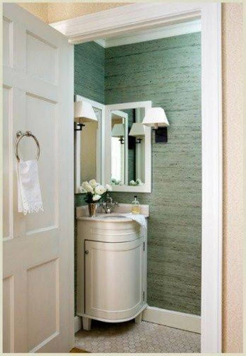 Cabinets in the bathroom