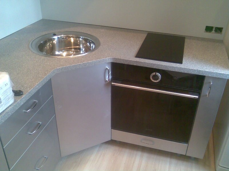 Corner sink for the kitchen