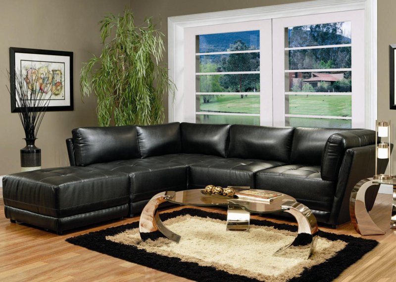 Leather sofas high text