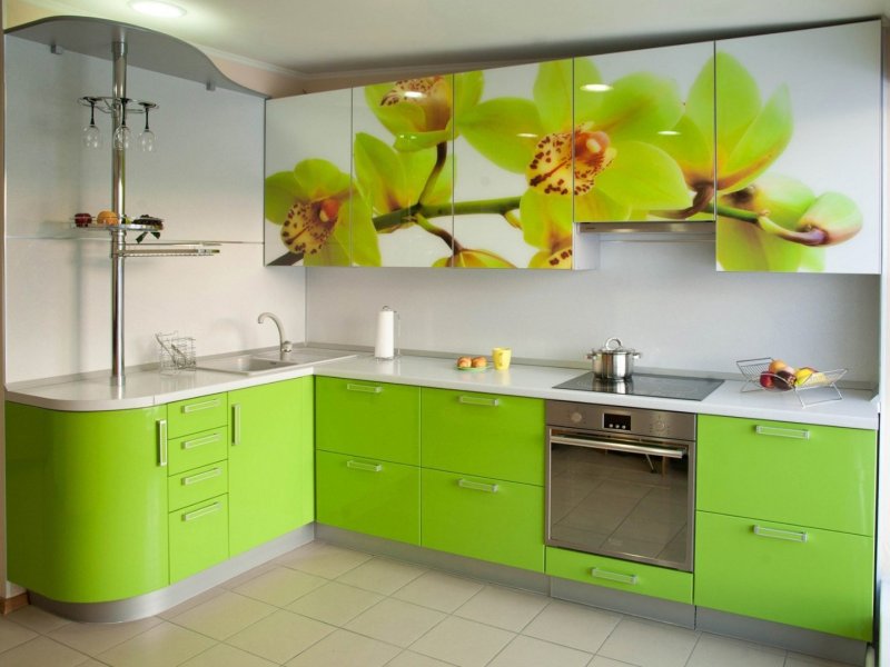 Kitchens with photo printing on facades