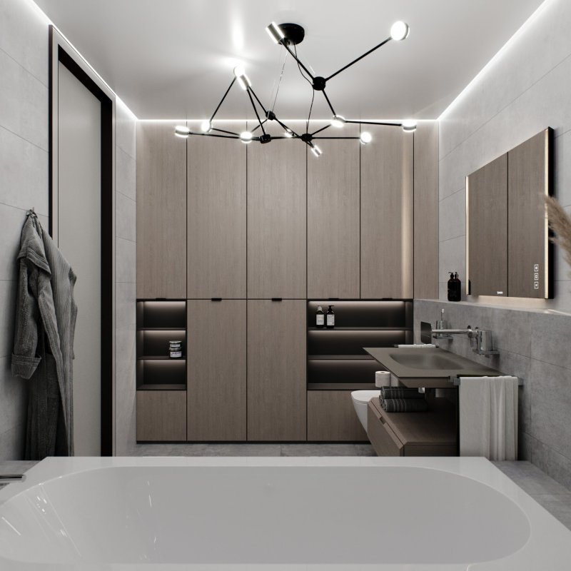 Bathroom design in a modern style