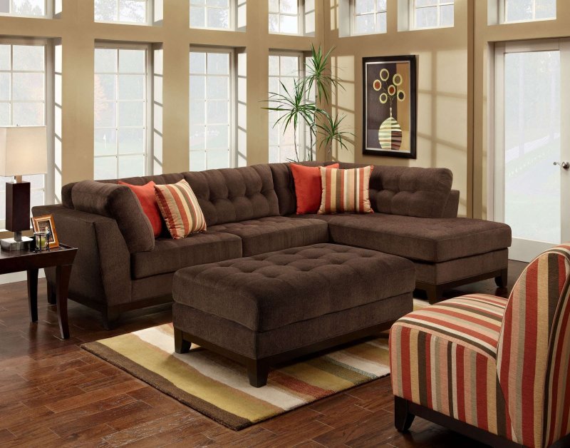 Brown sofa