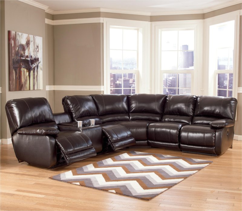 Leather corner sofa