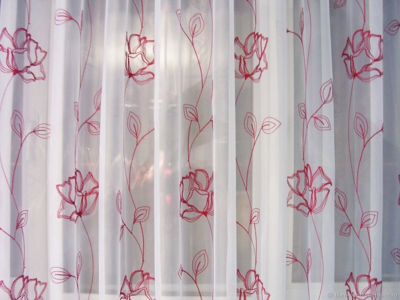 Tulle curtains