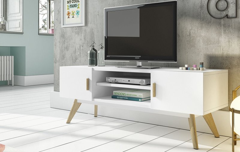 TV TENERIFE, White/Oak