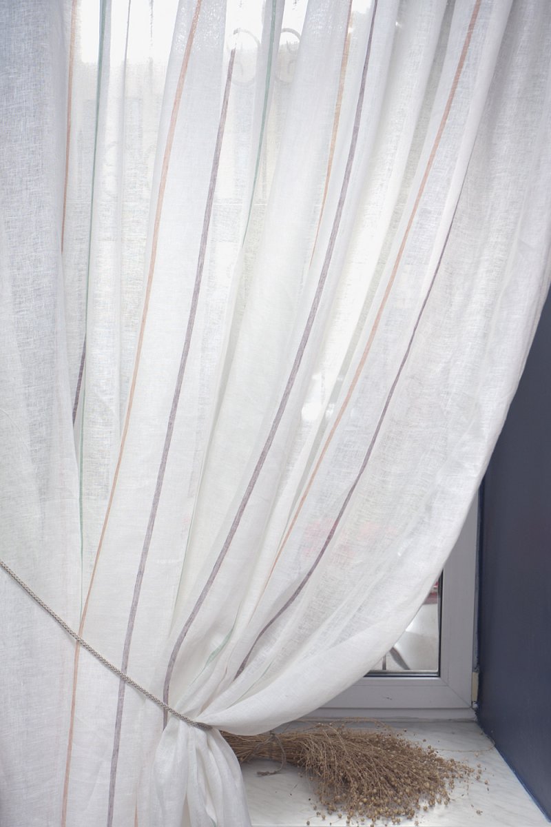 Linen curtains