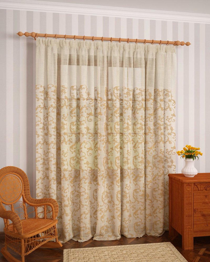 Tulle curtains