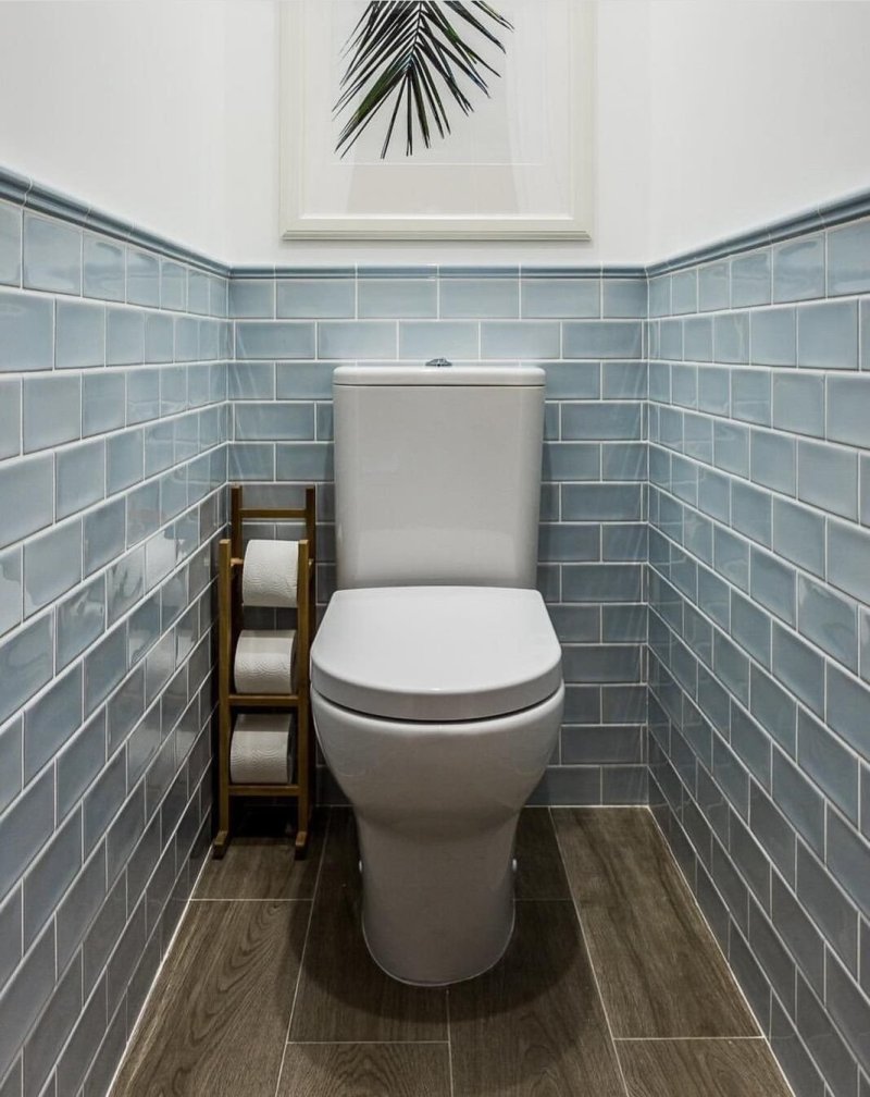 Tile toilet decoration