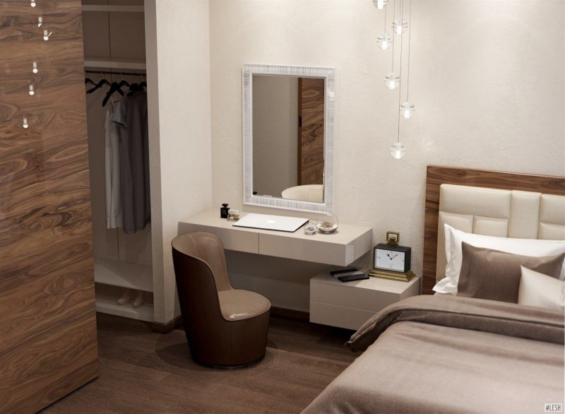 Toilet table in the bedroom design