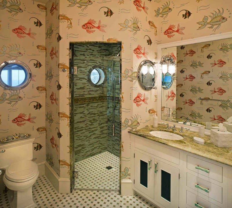 Sea ​​-style bathroom