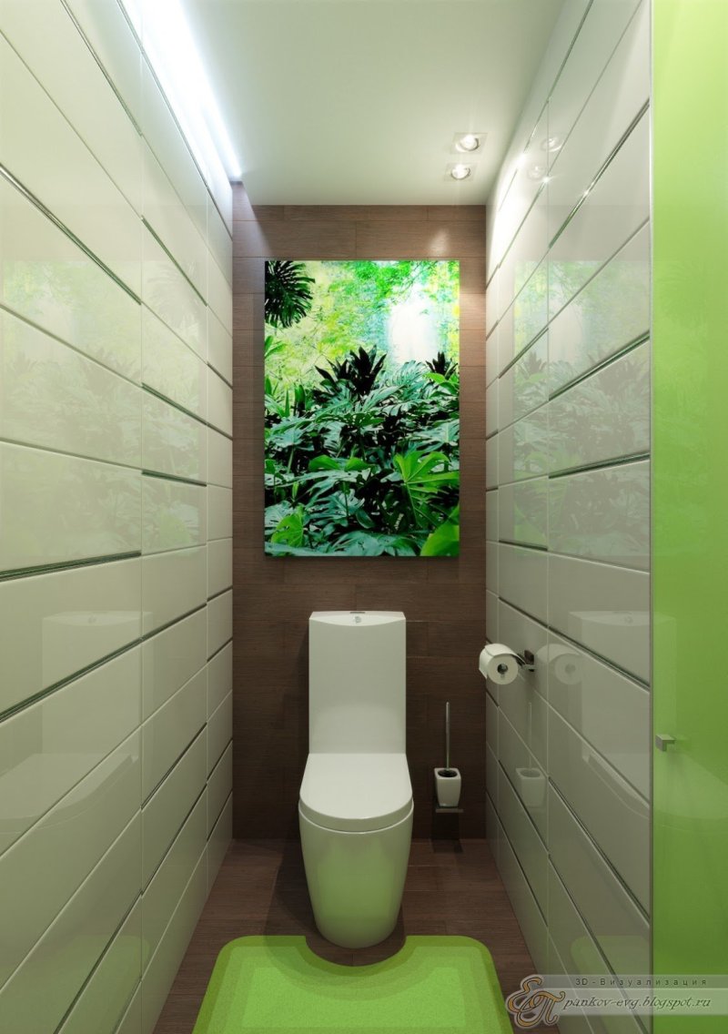 Small toilet interior