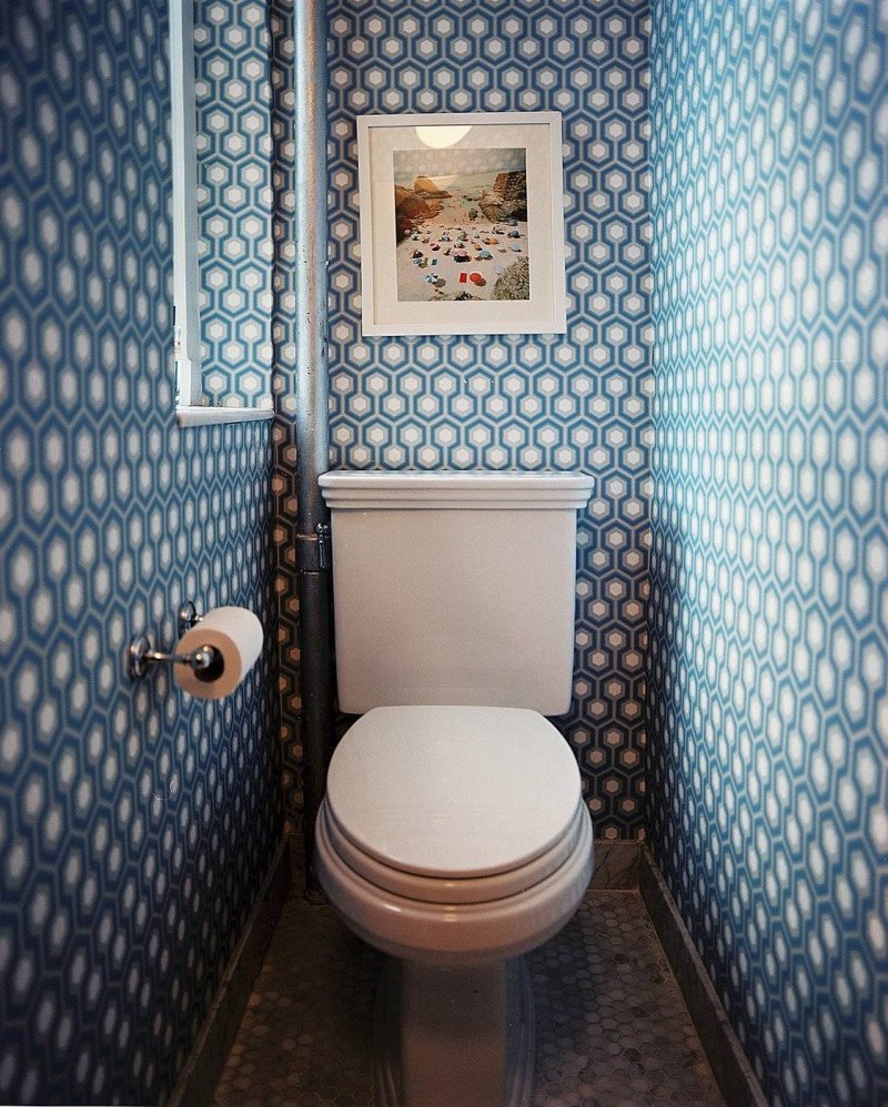 The interior of the toilet