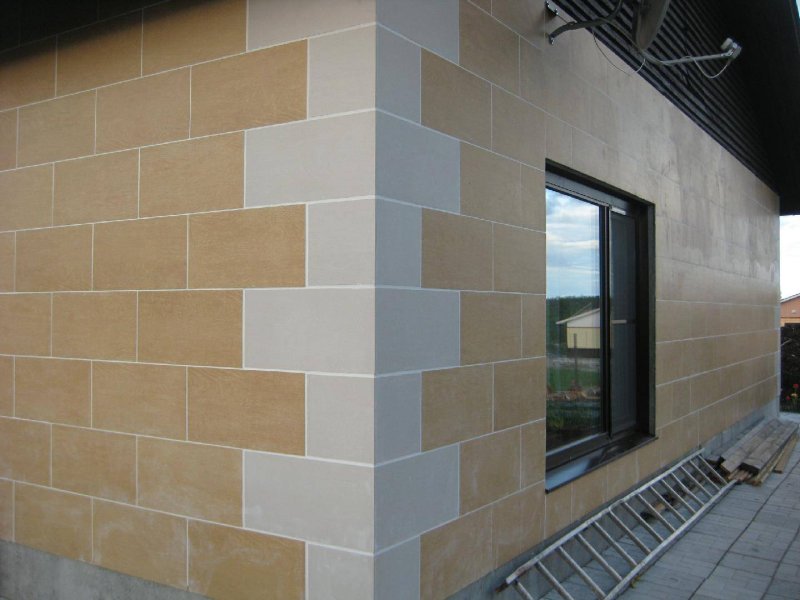 Facade ceramic tiles