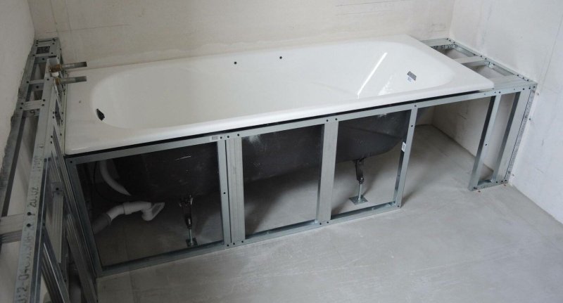 Bath frame from Tece profile