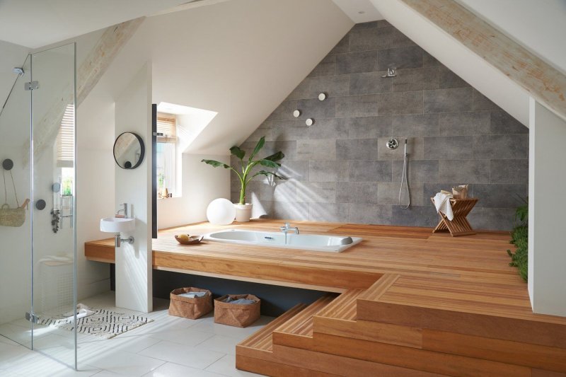 Bathroom on the attic