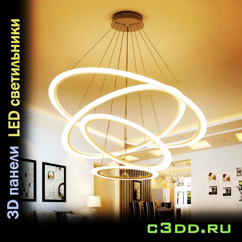 Ceiling LED chandeliers for home