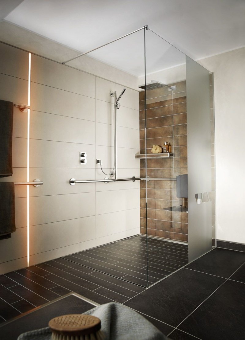 The design of the shower