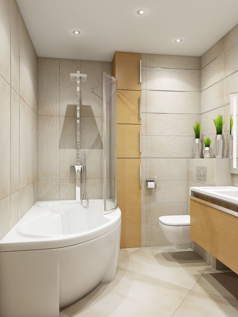 Corner bath design