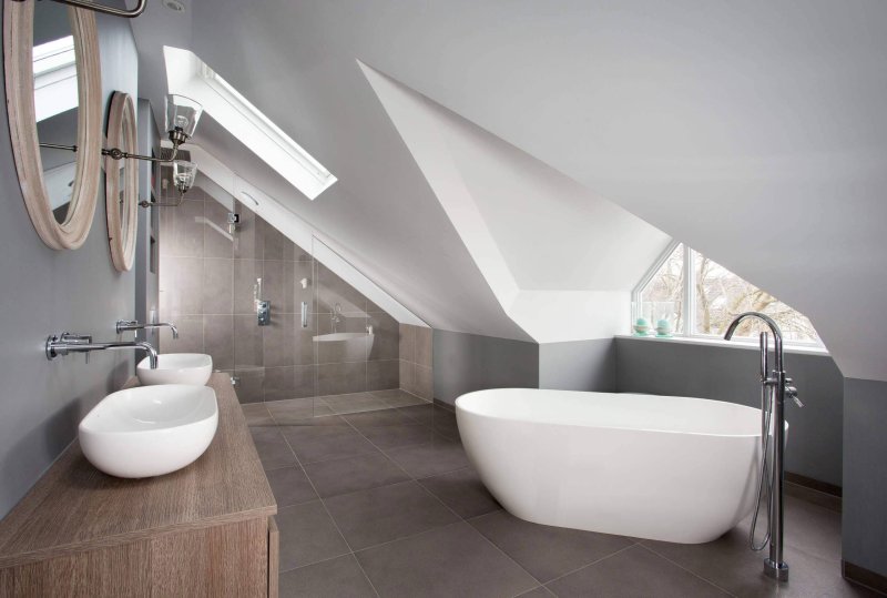 Bathroom on the attic