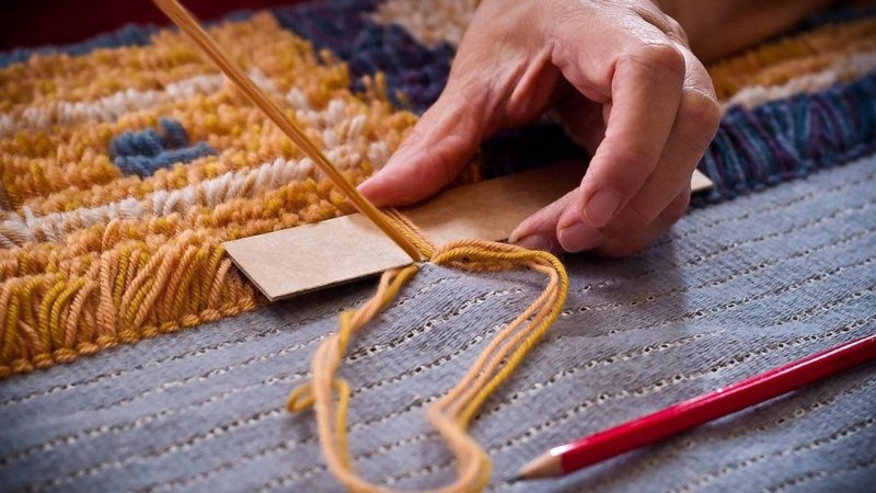 The weaving of rugs