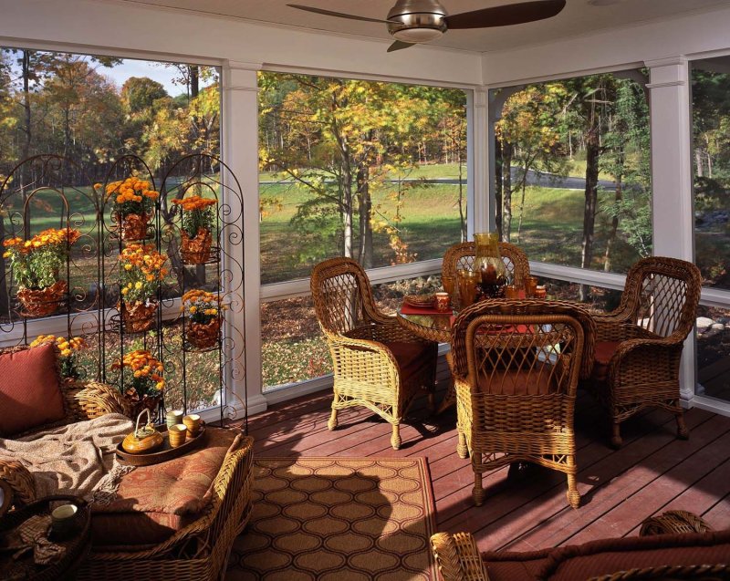 Beautiful terraces and verandas