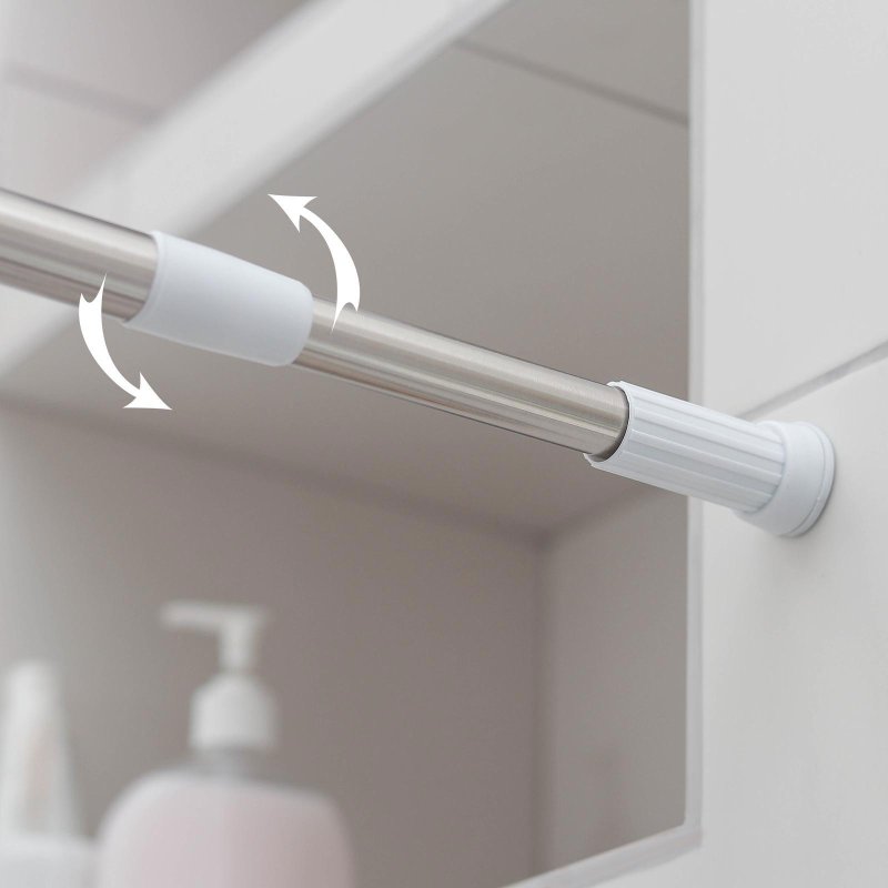 Bathroom cornice telescopic "Raspero", 110-195 cm