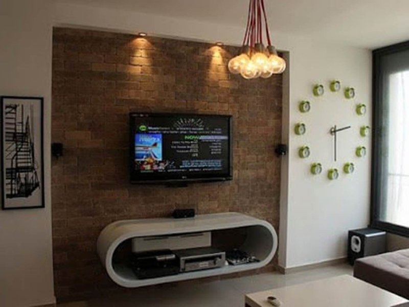 Wall with TV