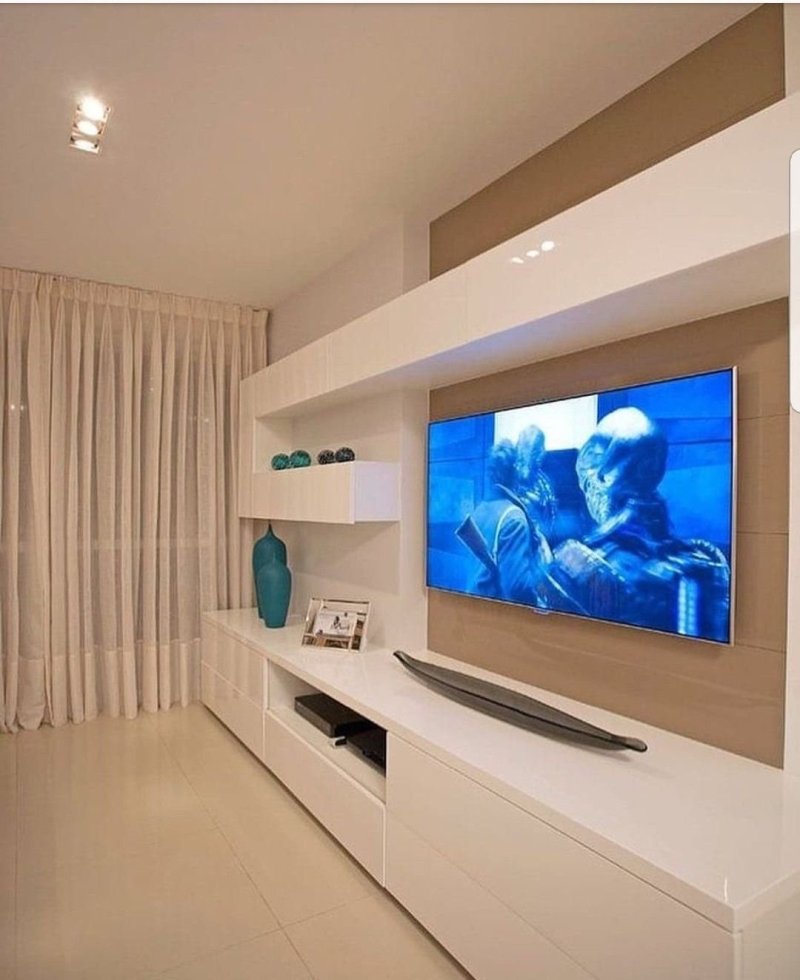 Wall design for TV