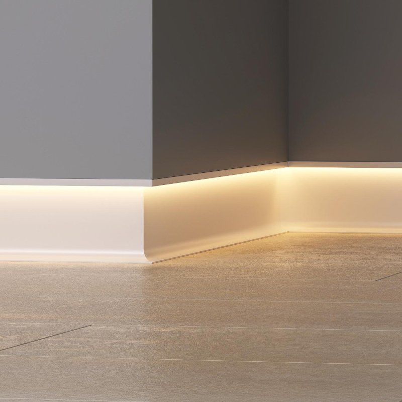 Skirting board for LED tape