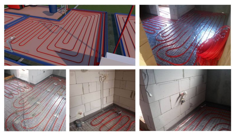 Installation of a warm floor