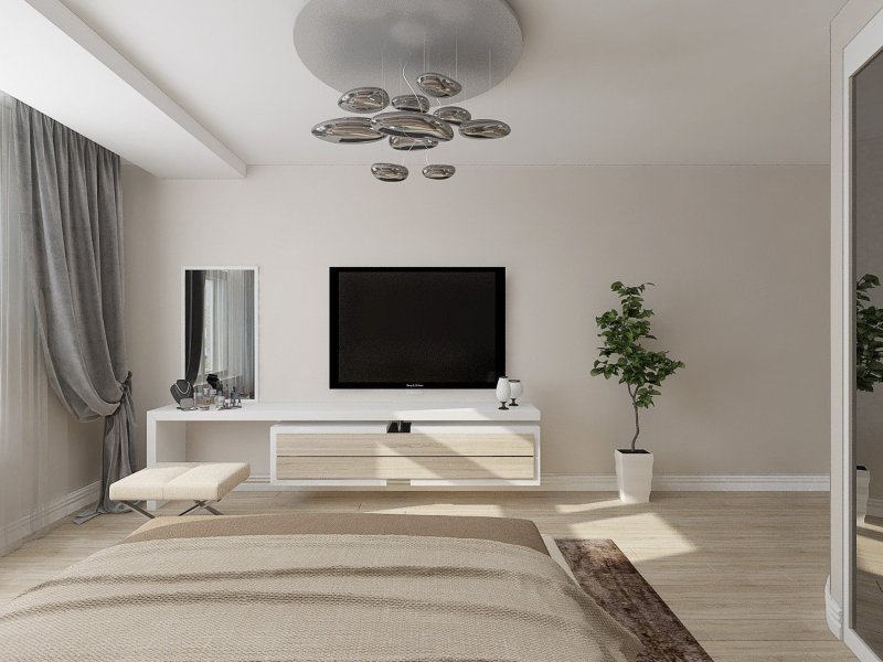 TV zone in the bedroom