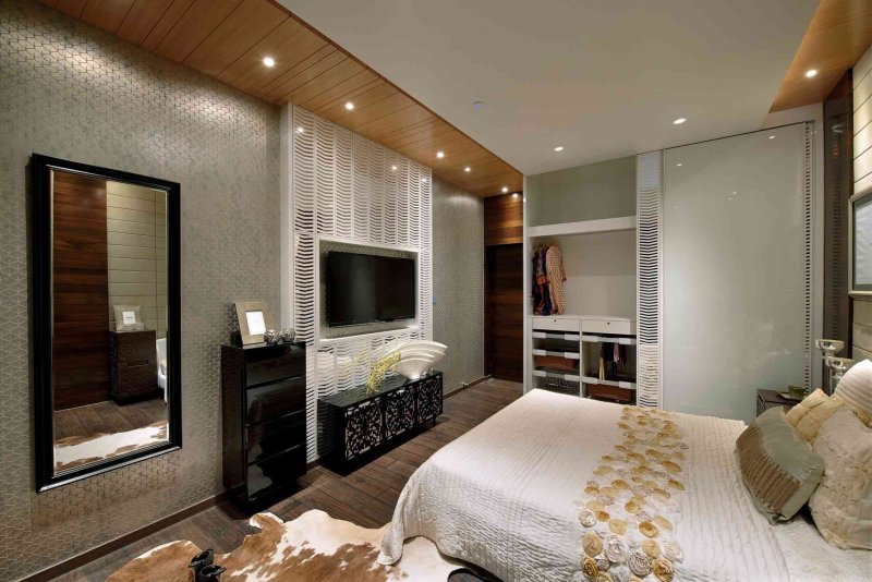 Bedroom design with TV