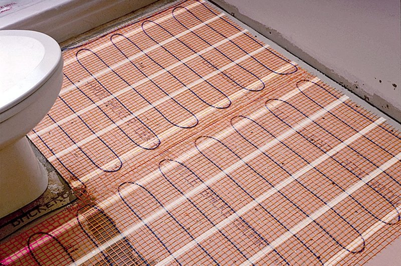 Installation of a warm floor