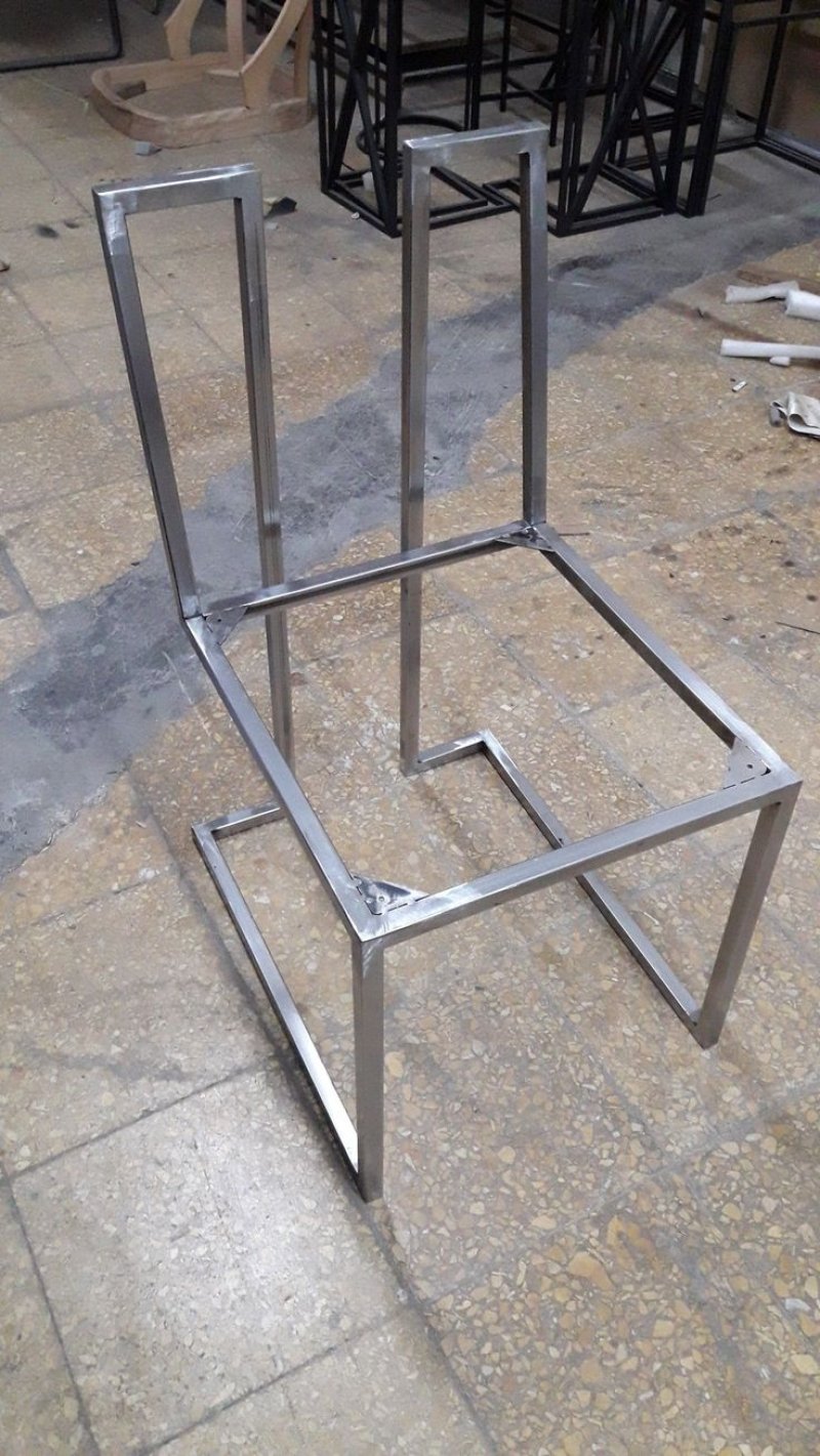 A stool from a profile pipe