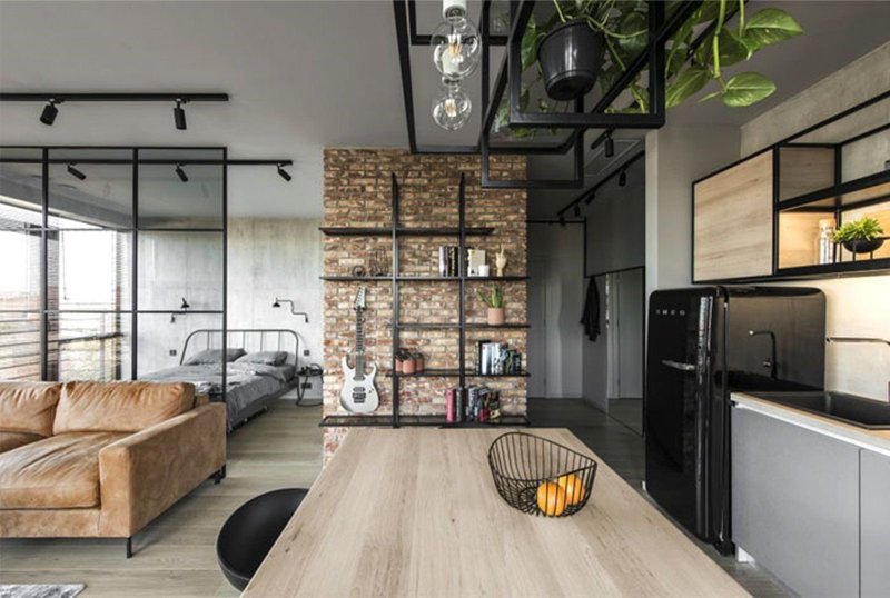 Loft style studio design