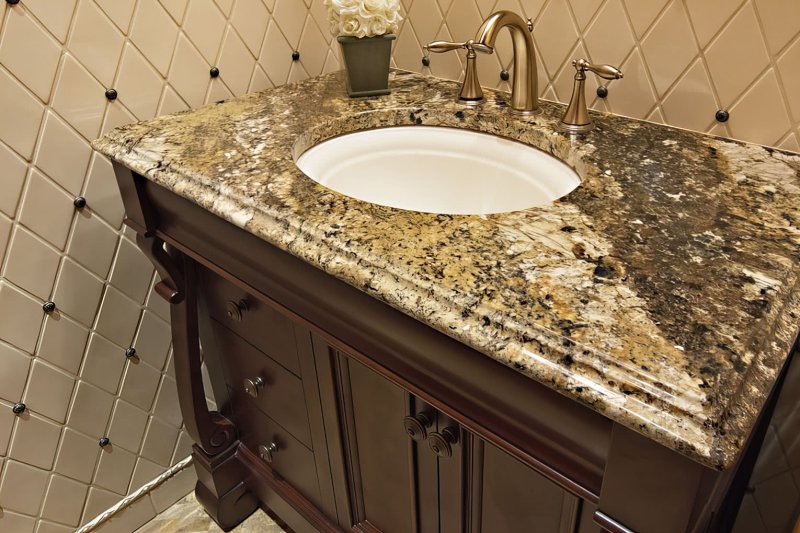 Natural stone countertop (granite, marble)