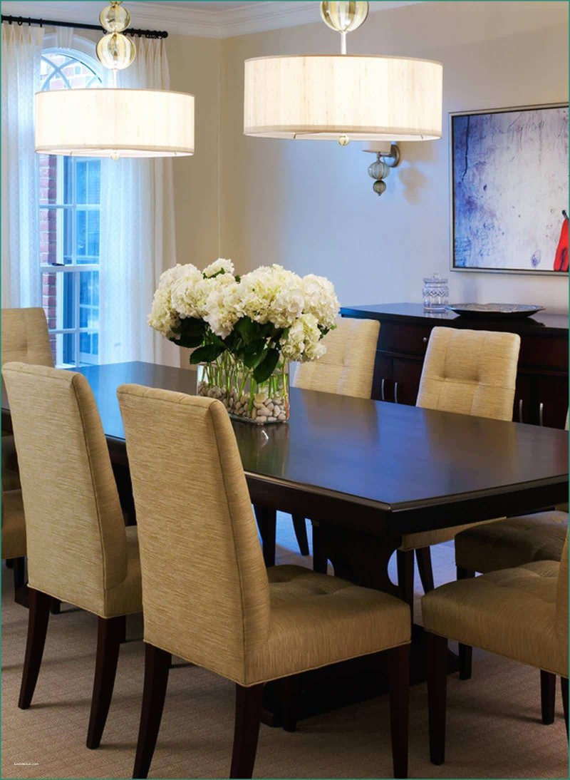 Living room with a dining table