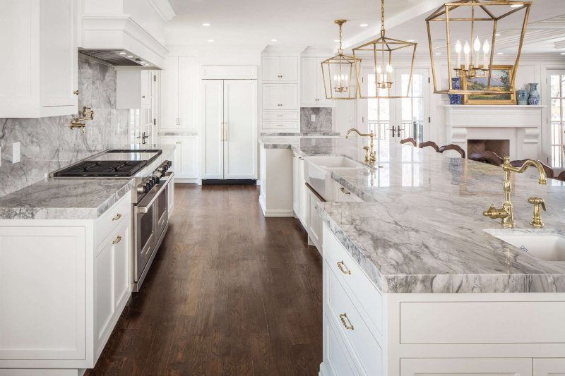 Marble -style kitchen