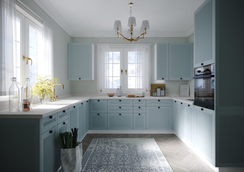 Blue kitchen