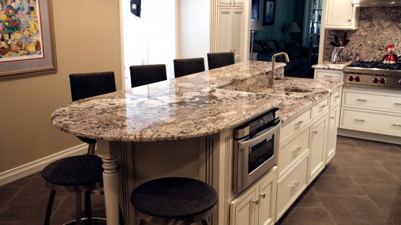 The countertop marble imperial