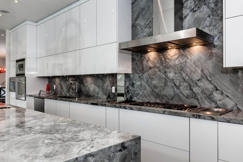 Marble -style kitchen