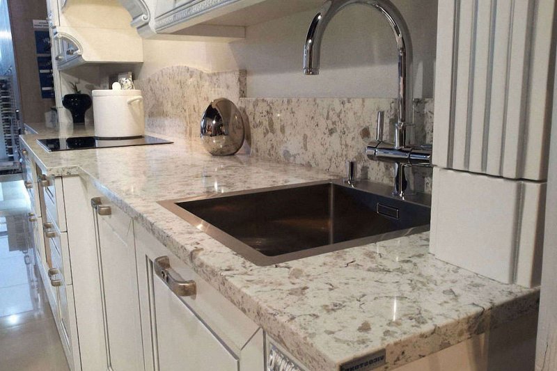 The countertop marble imperial