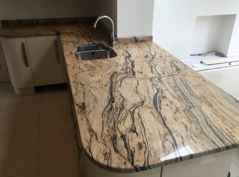 The countertop marble imperial