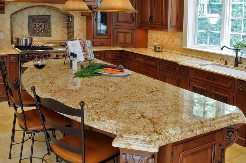 The countertop marble imperial